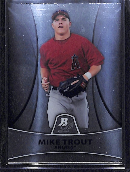 2010 Bowman Platinum Prospect/Rookie Card Set of 50 (Inc. Mike Trout, Freddie Freeman, & Gerritt Cole)