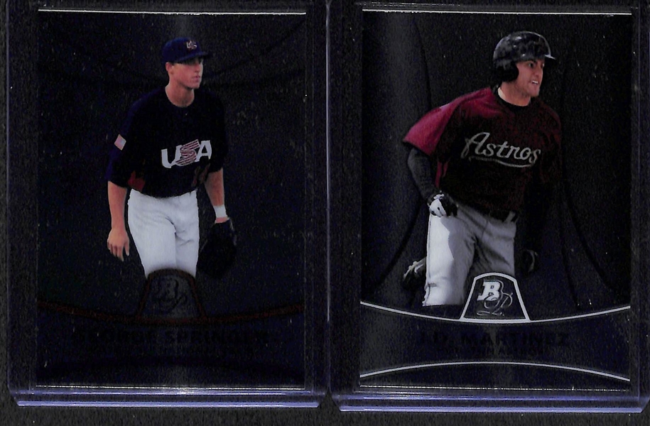 2010 Bowman Platinum Prospect/Rookie Card Set of 50 (Inc. Mike Trout, Freddie Freeman, & Gerritt Cole)