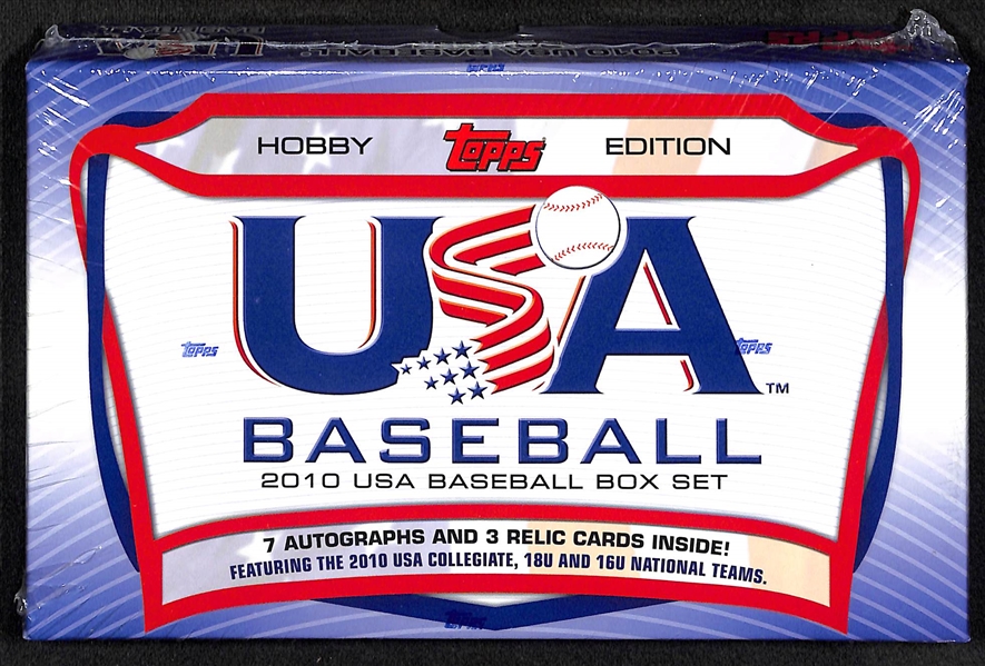 2010 USA Baseball Sealed Hobby Box - Potential for Gerrit Cole Cards