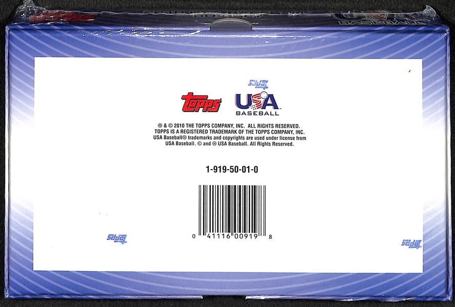 2010 USA Baseball Sealed Hobby Box - Potential for Gerrit Cole Cards