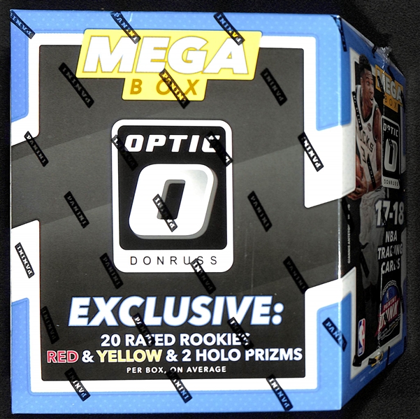 2017-18 Panini Donruss Optic Basketball Sealed Mega Box - Potential for Tatum & Mitchell