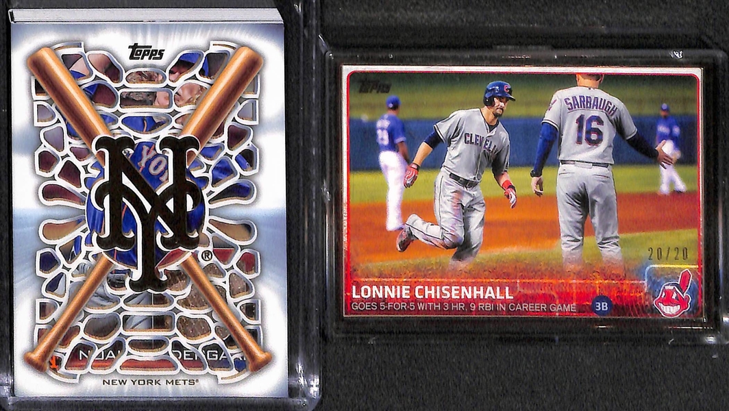 Lot of (7) Baseball Insert Cards Inc. (2) #ed 1/1 Jersey Letterman Patches and Willie Mays Silk