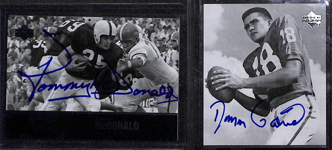 Football Lot (6) Rookies & (14) Autographs (w. McDonald, Gabriel, Collinsworth, Stephenson, Cappelletti, Gannon, Morton, +)