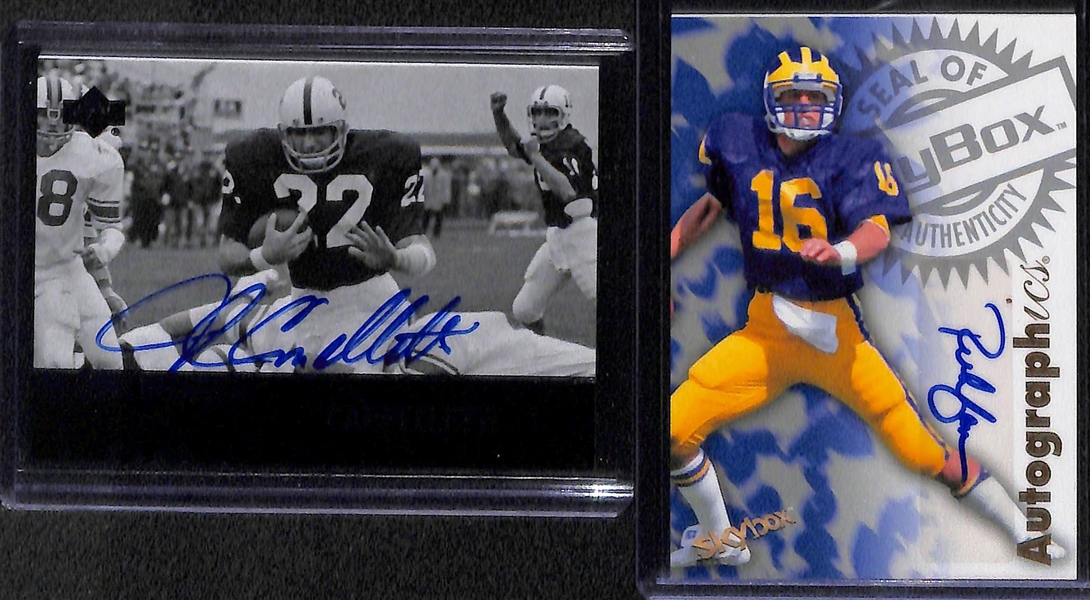 Football Lot (6) Rookies & (14) Autographs (w. McDonald, Gabriel, Collinsworth, Stephenson, Cappelletti, Gannon, Morton, +)