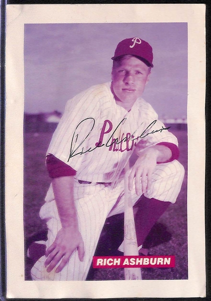 (8) Autographed Photos - Willie Mays 5x7, Richie Ashburn 4x6, (6) Robin Roberts Vintage 8x10 Photos