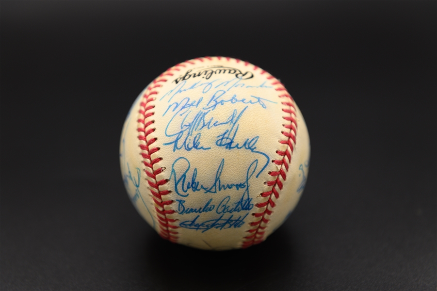 1992 Phillies Team-Signed Baseball w. 28 Autographs Inc. Daulton, Kruk, Fregosi, +