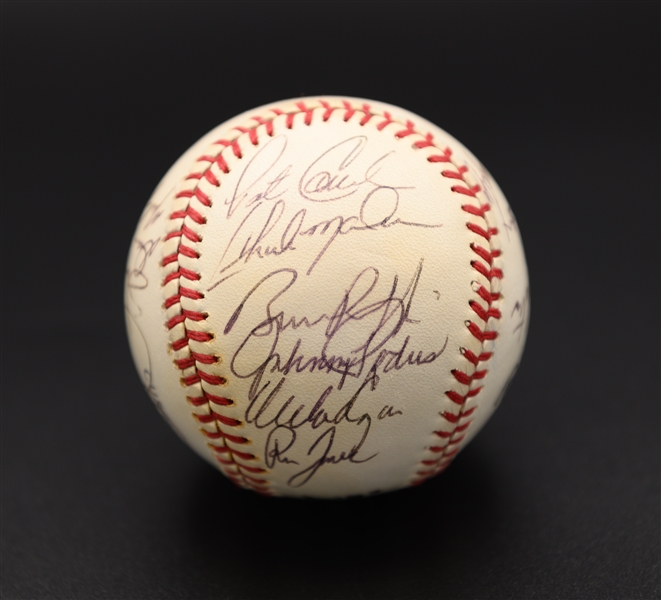 1990 Phillies Team-Signed Baseball w. 17 Autographs Inc. Daulton, Dykstra, Kruk, Dale Murphy, +
