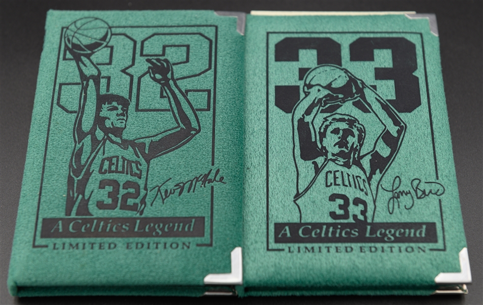 Larry Bird & Kevin McHale Silver Coin Set by Balfour (Each is Limited Edition in Balfour Custom Cases) .999 Pure Silver