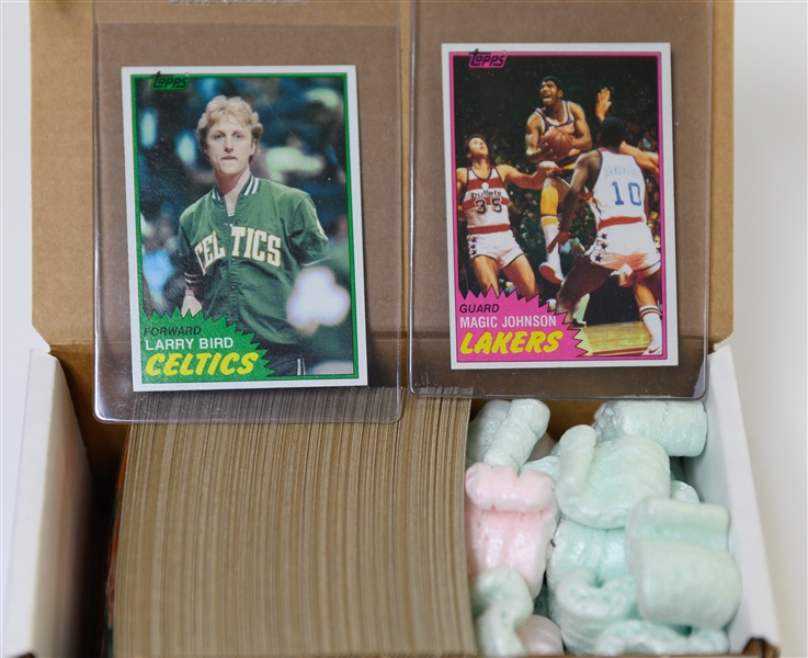 1981-82 Topps Basketball Complete Master Set of 198 Cards w. Larry Bird & Magic Johnson 2nd Year Cards