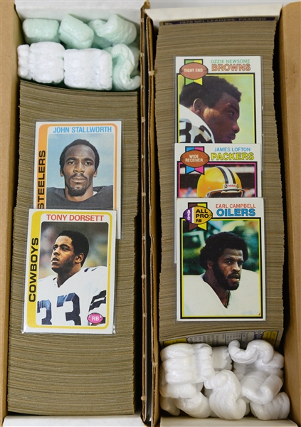 1978 & 1979 Topps Football Complete Sets of 528 Cards w. 1978 Tony Dorset Rookie Card