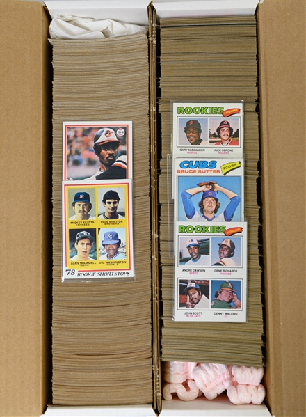 1977 & 1978 Topps Baseball Complete Sets w. Andre Dawson Rookie Card