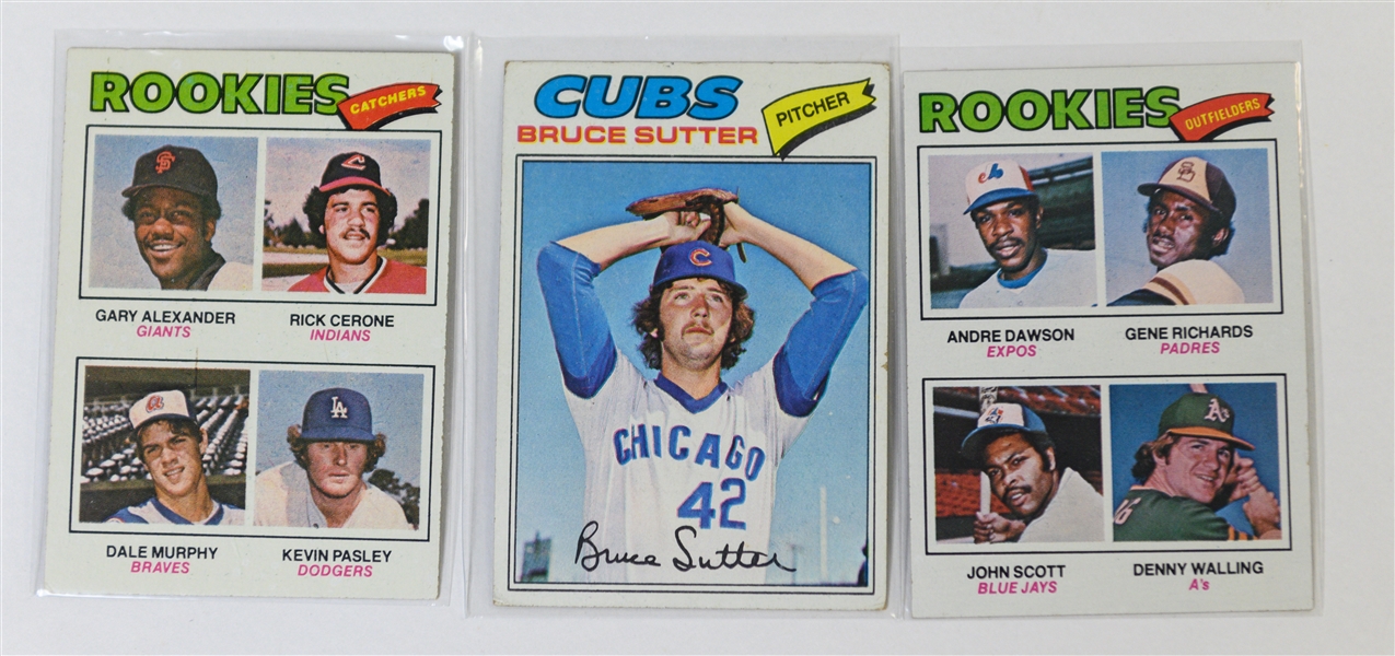 1977 & 1978 Topps Baseball Complete Sets w. Andre Dawson Rookie Card