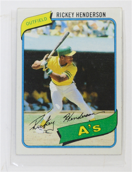 1979 & 1980 Topps Baseball Complete Sets of 726 Cards w. Rickey Henderson Rookie Card