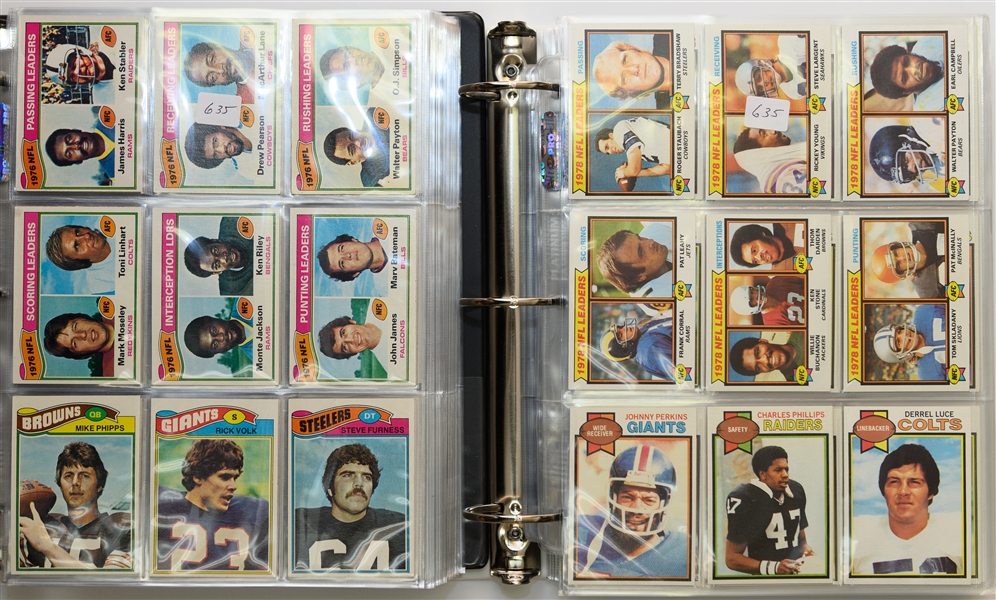 1977 & 1979 Topps Football Complete Set of 528 Cards w. Steve Largent Rookie, Earl Campbell Rookie Card
