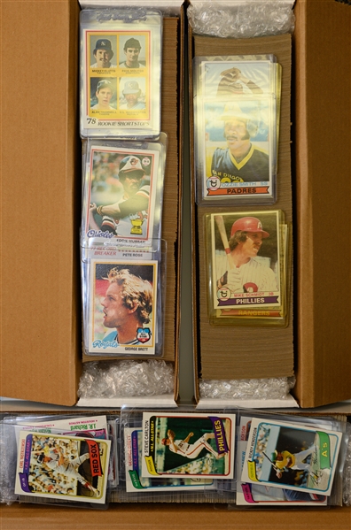 1978, 1979, & 1980 Topps Baseball Complete Sets