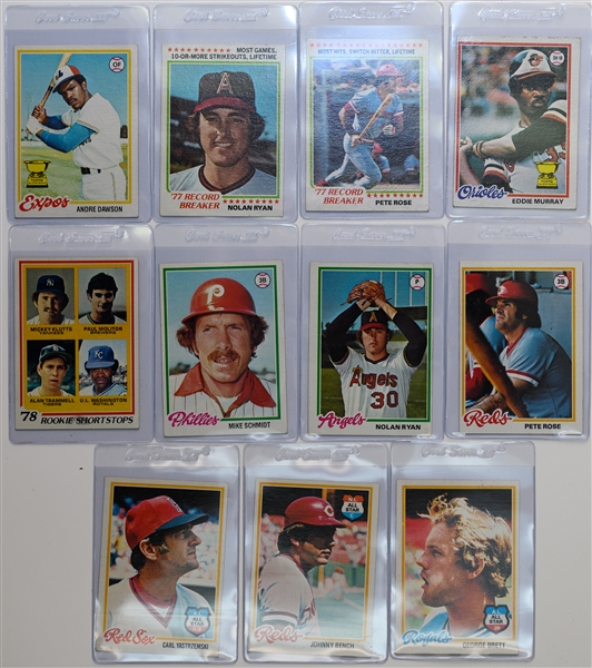 1978, 1979, & 1980 Topps Baseball Complete Sets