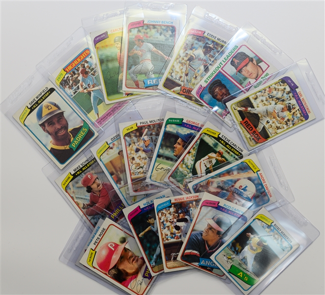 1978, 1979, & 1980 Topps Baseball Complete Sets