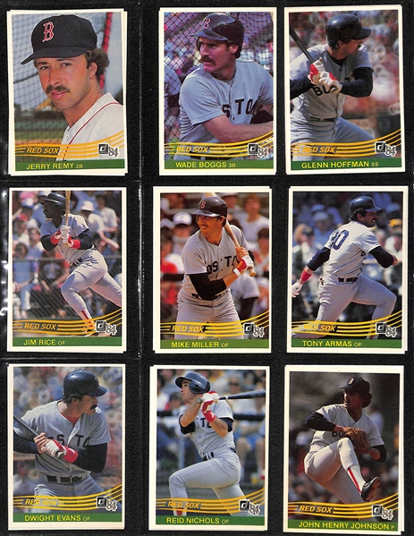Lot of (3) Baseball Card Sets - 1984 Donruss, 1984 Topps, 1984 Topps Traded
