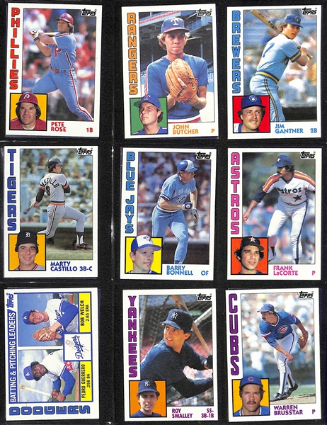 Lot of (3) Baseball Card Sets - 1984 Donruss, 1984 Topps, 1984 Topps Traded