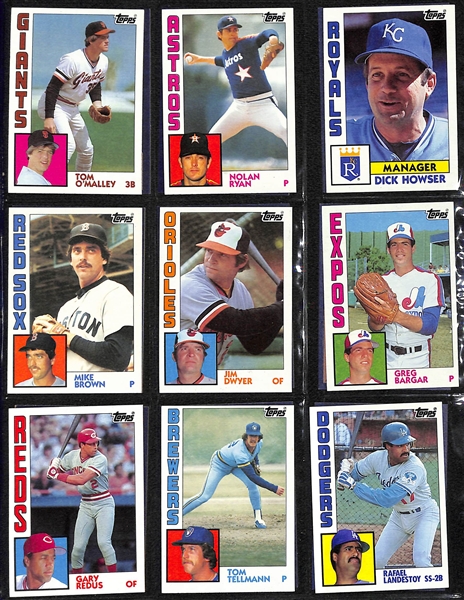 Lot of (3) Baseball Card Sets - 1984 Donruss, 1984 Topps, 1984 Topps Traded