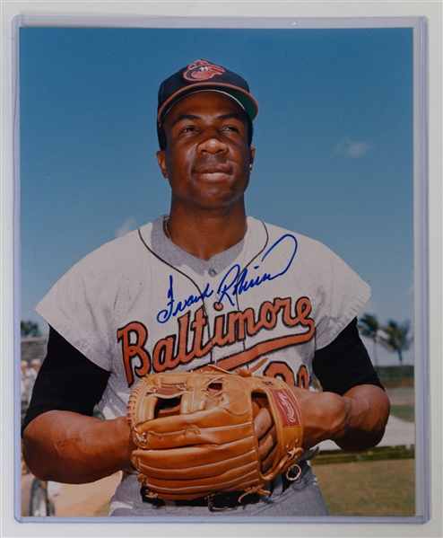 Lot of (5) Signed Baseball 8x10s (4 HOFers) - Killebrew, E. Mathews, F. Robinson, Reggie Jackson, Don Wert - Includes JSA auction LOA