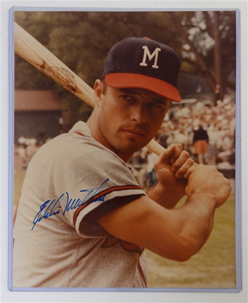 Lot of (5) Signed Baseball 8x10s (4 HOFers) - Killebrew, E. Mathews, F. Robinson, Reggie Jackson, Don Wert - Includes JSA auction LOA