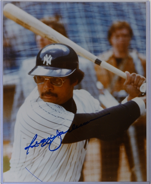 Lot of (5) Signed Baseball 8x10s (4 HOFers) - Killebrew, E. Mathews, F. Robinson, Reggie Jackson, Don Wert - Includes JSA auction LOA