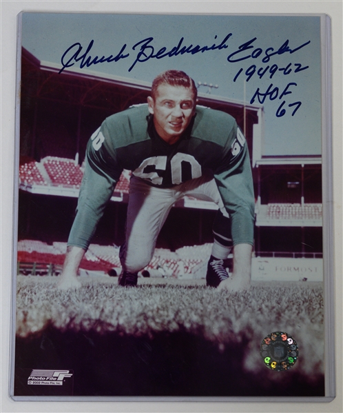 Lot of (6) Signed Phillies/Eagles 8x10s - M. Schmidt, Dick Allen, Ashburn, Bednarik, Retzlaff, Mahaffey - Includes JSA auction LOA