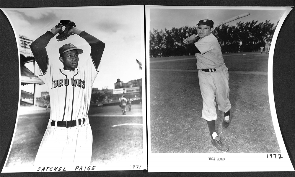 Over 70 Baseball HOF 8x10 Photos From the Uncle Jimmy Collection (Most Printed in 1970s) w. Ruth, Gehrig, Mantle, DiMaggio, Clemente, +
