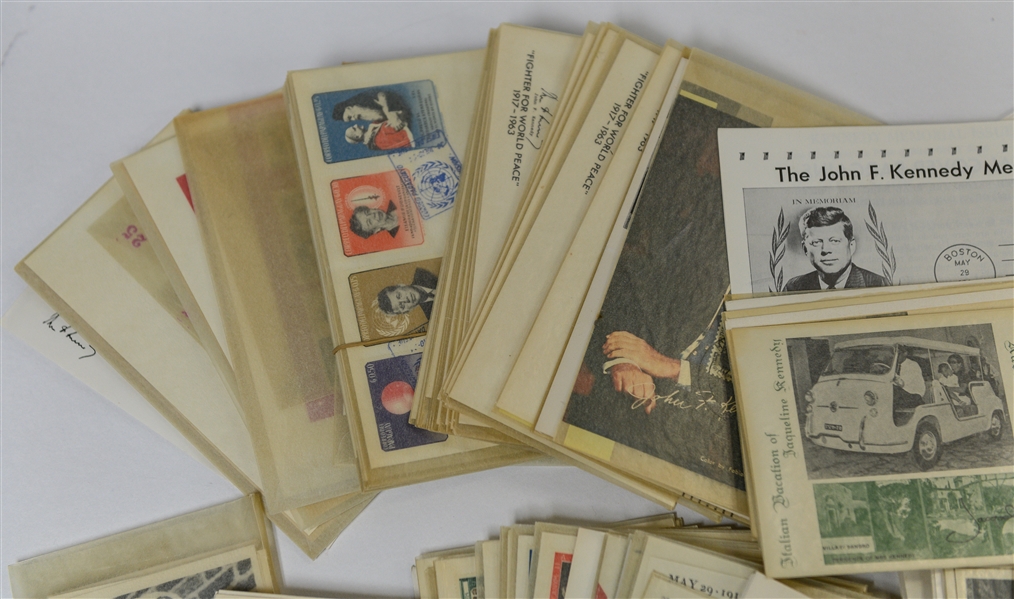 Lot of John F. Kennedy Memorabilia - First Day Covers & Photos