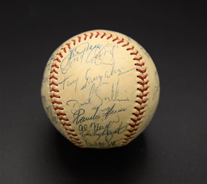 1961 Phillies Team-Signed Baseball (28 Signatures) w. Roberts Roberts (JSA Auction LOA) on a Vintage Spalding Official NL Baseball