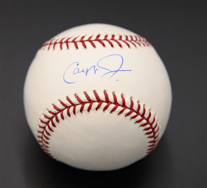 Lot of (2) Single-Signed Official Major League Baseballs w/ Cal Ripken Jr. & Gaylord Perry (JSA Auction Letter)