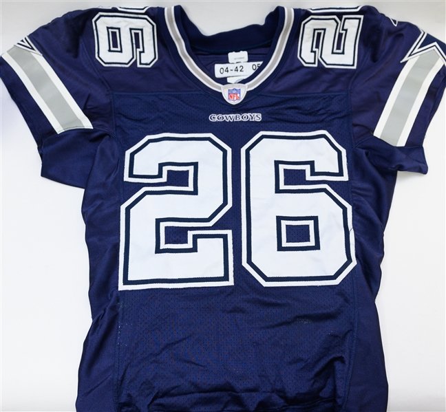 Rare 2005 Aaron Glenn Dallas Cowboys Game-Used Jersey vs. Carolina Panthers on 12/24/05 (3-Time All Pro and Member of The 4 Decade NY Jets Team)