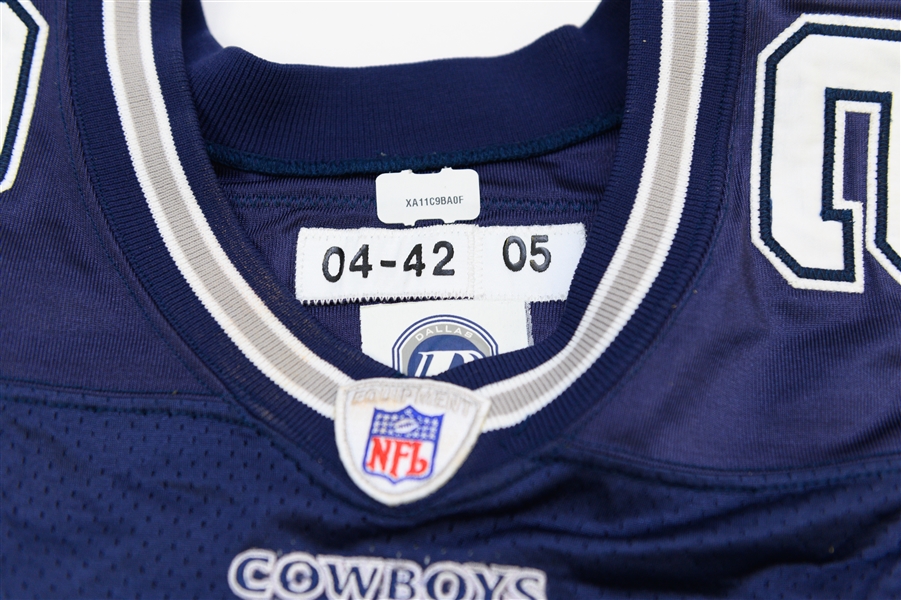Rare 2005 Aaron Glenn Dallas Cowboys Game-Used Jersey vs. Carolina Panthers on 12/24/05 (3-Time All Pro and Member of The 4 Decade NY Jets Team)