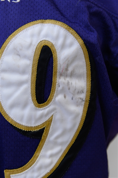 Rare 2004 Chester Taylor Season Worn Baltimore Ravens Game-Used Jersey w. Many Team Repairs & Alterations!