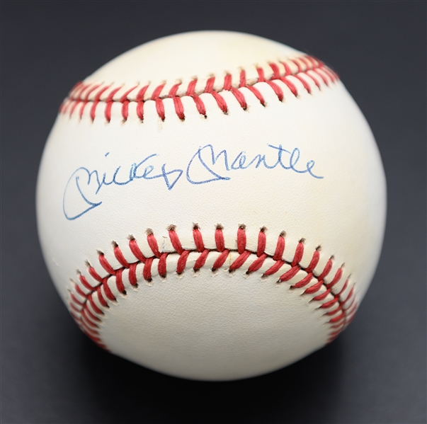 High-Quality Mickey Mantle Signed Official AL Baseball (JSA Auction LOA)
