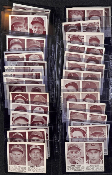 1941 Double Play Lot - 36 Different Cards of the 75 in the Set w. P. Waner, A. Vaughn, Gehringer