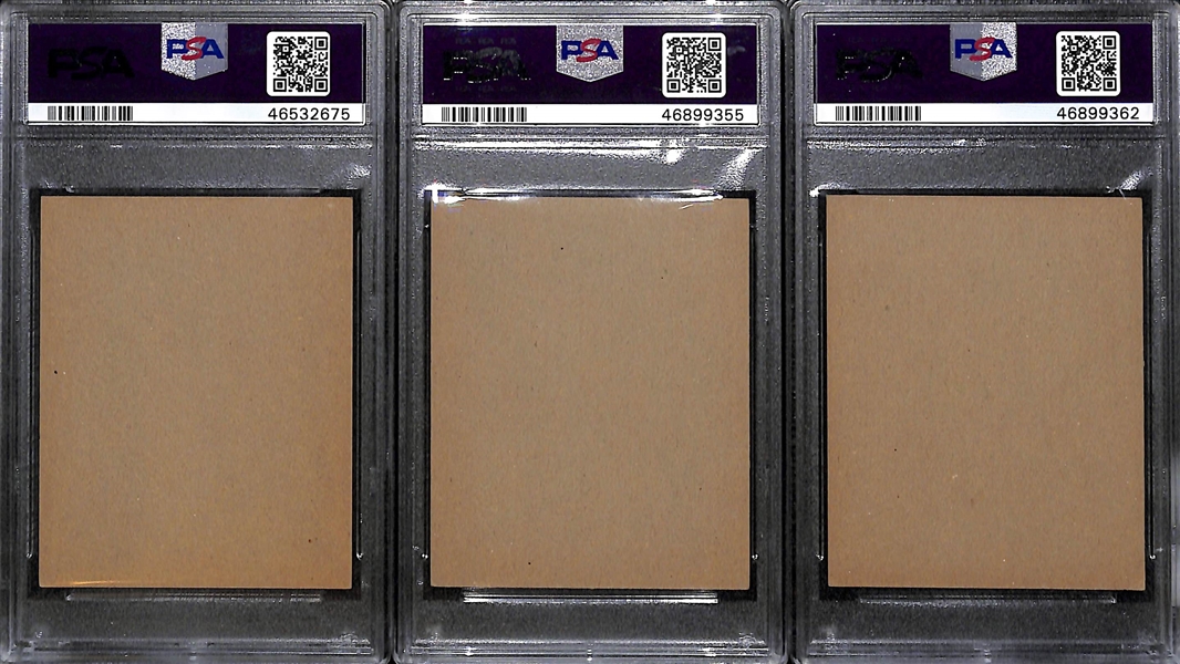 Lot of 3 HOFer Graded 1941 Double Play Cards (All PSA 6) with Luke Appling, Arky Vaughan, Red Ruffing/ Joe Gordan