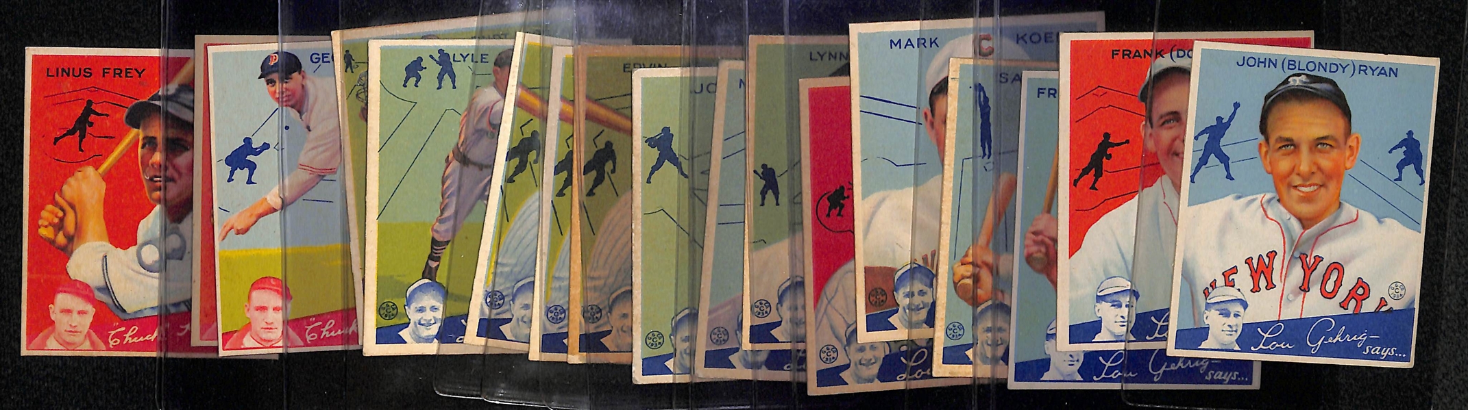 Lot of (17) 1934 Goudey Baseball Cards