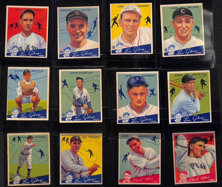 Lot of (17) 1934 Goudey Baseball Cards