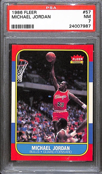 1986-87 Fleer Michael Jordan #57 Rookie Card PSA 7 - Amazing Centering!