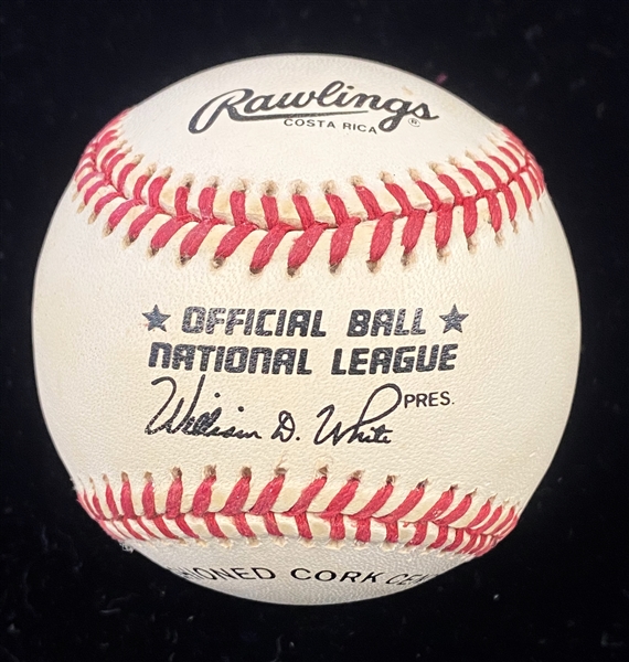 Hank Aaron Signed Baseball - JSA Auction Letter
