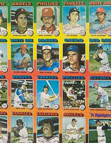 Lot of (2) 1970s Uncut Topps Sheets - 1975 w. Winfield & 1976 w. Nolan Ryan 