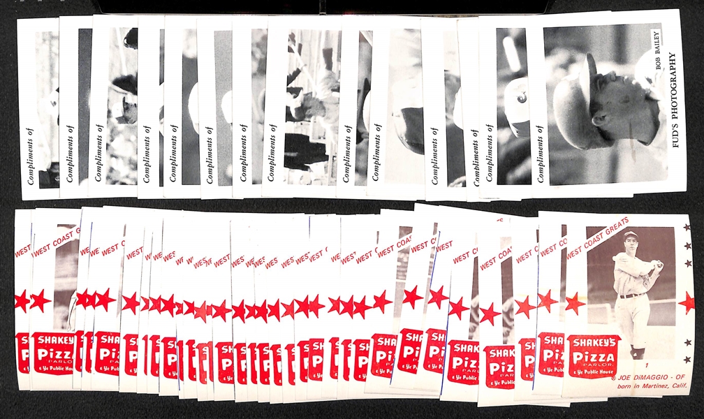 1969 Fud's Photography Montreal Expos Set of 14 Cards & 1975 Shakey's Pizza HOF Partial Set of 11 Cards (w. 22 Extra Cards)