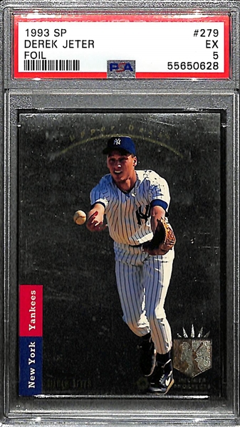 1993 SP Foil Derek Jeter #279 Rookie Card Graded PSA 5