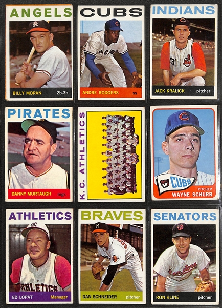  Lot of (200+) Assorted Late 1950s/1960s Topps Baseball Cards w. 1962 Brooks Robinson