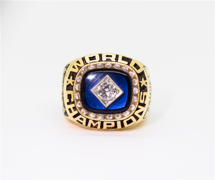 Original 1978 New York Yankees World Series Championship Ring (22 Diamonds Set in 14 karat Gold, Size 9-1/2) - Presented to Yankees Executive Marshall Samuel