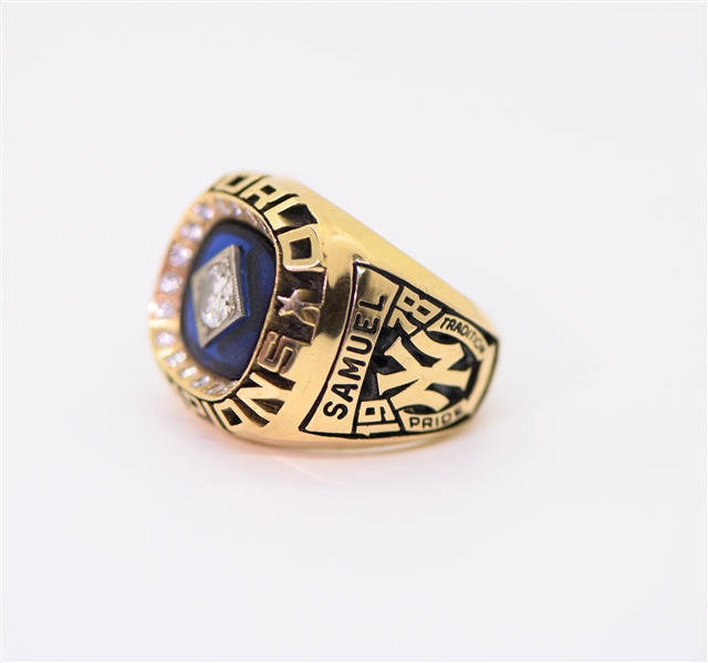 Original 1978 New York Yankees World Series Championship Ring (22 Diamonds Set in 14 karat Gold, Size 9-1/2) - Presented to Yankees Executive Marshall Samuel