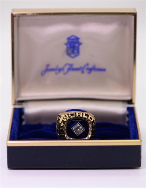 Original 1978 New York Yankees World Series Championship Ring (22 Diamonds Set in 14 karat Gold, Size 9-1/2) - Presented to Yankees Executive Marshall Samuel