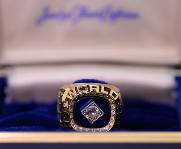 Original 1978 New York Yankees World Series Championship Ring (22 Diamonds Set in 14 karat Gold, Size 9-1/2) - Presented to Yankees Executive Marshall Samuel